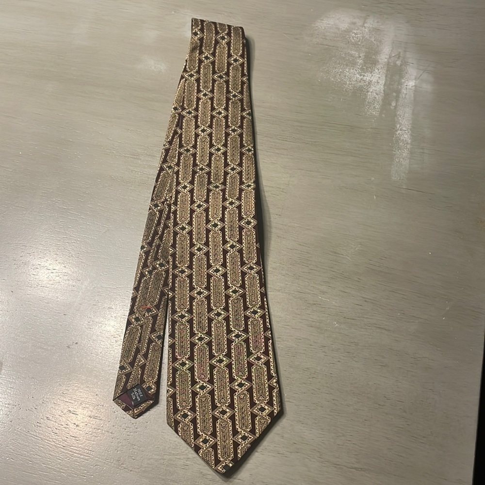 Zylos george machado silk tie